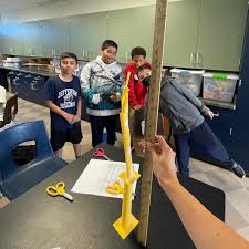 6th grade AVID students at Jefferson Middle School put their creativity and  problem-solving skills to the test with the Paper Tower Challenge! With the  aim to design the tallest freestanding structure using