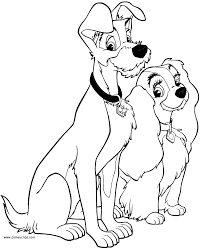 The lion king coloring pages. Lady And The Tramp Coloring Page Coloring Home