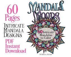 60 Mandalas To Color Mandala Moods Pdf Coloring Book Paper Ink And Knife 365 mandala graphics and designs mandala 365.