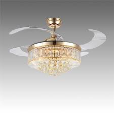 Modern Ceiling Fan Light Mute Fan Light Exquisite Small Crystals Decoration Light With Remote Control Fan Light Modern Ceiling Fan Ceiling Fan With Light
