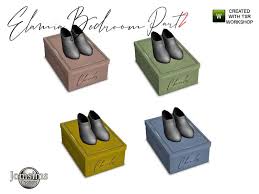 You've gotta make the right choice when considering them and if they don't match, well, you've got to start over, right? Elamia Bedroom Part 2 Box Shoes Deco 1 Shoes On It Mod Sims 4 Mod Mod For Sims 4