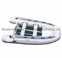 12FT Aluminum Hard Bottom Semi-Rigid Inflatable Rib Boat