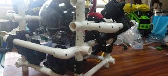 The diy device features a sturdy pvc frame with six thrusters that allow it to move through water like a drone through the air (complete with depth and the driver can then see what the rov sees on a small display, supplemented with data from the base station's arduino uno and an onscreen display. Rov Transformer Kit Diy Your Underwater Drone With Pvc Rov Maker