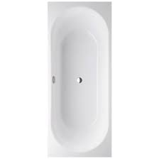 Elegante badewanne mit klassisch ovalem innenraum und mittelablauf, gerade verlaufender seite zur installation. Bette Starlet Rechteck Badewanne 165 X 70 Cm 1230 Megabad