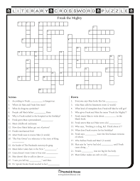 Freak The Mighty Crossword Puzzle Freak The Mighty Printable Crossword Puzzles Crossword Puzzle