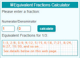 Equivalent Fractions Calculator