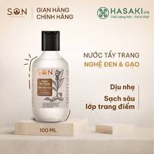 Nước Tẩy Trang S.O.N Nghệ Đen &amp; Gạo Sạch Sâu Da 100ml