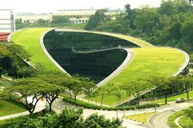 Green Roof Nanyang Technological University Singapore Green Architecture Amazing Architecture Roof Architecture