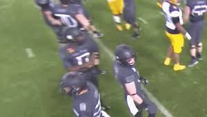 A fan who ran onto the field is chased during the fourth quarter in super bowl lv between the tampa bay buccaneers and the kansas city chiefs at raymond james. A Fan Ran Onto The Field At Army Navy And Made It All The Way Into The End Zone Sbnation Com