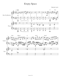 Empty Space Sheet Music For Piano Bass Mixed Duet Musescore Com