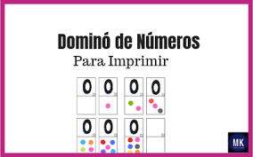 Juegos de mesa para recortar. Domino De Numeros Para Imprimir Gratis