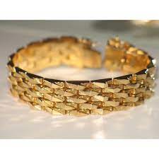 Contact us for more details. Vintage Italian Gold Bracelet 18k Yellow Gold Wide Bracelet Aweshopp Ruby Lane