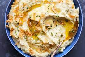 Creamy Double Garlic Mashed Potatoes Recipe Recipe Thanksgiving Recipes Side Dishes Mashed Potato Recipes Garlic Mashed Potatoes