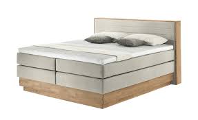 Bett amadeo polsterbett 160x200 cm taupe hochwertiges polsterbett amadeo mit kunstlederbezug in diversen farben z. Uno Massivholz Boxspringbett Mit Bettkasten Morgan Beige 160x200 Cm