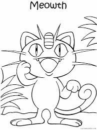 Meowth coloring page color online. Meowth Pokemon Characters Printable Coloring Pages Meowth Pokemon 2021 055 Coloring4free Coloring4free Com