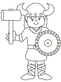 I created these coloring pages by printing pictures of rosmaling on plain printer paper. Norway Coloring Pages