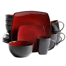 Maybe you would like to learn more about one of these? Gibson Home Soho Lounge Square Stoneware 16 Piece Dinnerware Set Walmart Com Walmart Com