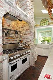 Celebrity Houses Archives Rustic Country Kitchens Classic Kitchen Design Brick Kitchen