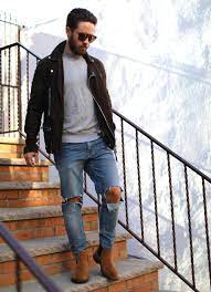 These are the boots in my closet. Parity Brown Chelsea Boots Men Outfit Up To 64 Off