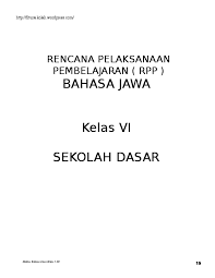 Check spelling or type a new query. Doc Rpp Bahasa Jawa Kelas 6 Muhammad Abduh Academia Edu