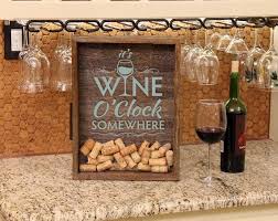 12x16 Wine Cork Holder Wall Decor Art Quot It 39 S Wine O 39 Clock Somewhere Quot Wine Quotes Diy Decor Crafts Wine Cork Holder Decor Crafts