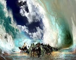 The Parting Of The Red Sea Bible Pictures Prophetic Art Bible Art