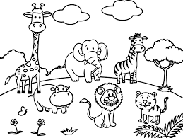 Only a handful of the earth's creatures sport blue in their coloration. Jungle Animals Coloring Pages Printable Coloring Pages