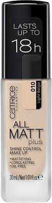 Go.magik.ly/ml/el1/ high coverage concealer $5.99 hi friends, catrice cosmetics foundation all matt plus, claimed to be lasts 18hours. Catrice All Matt Plus Shine Control Make Up Foundation Nr 010 Light Beige Nude Fur Mischhaut Fur Unreine Haut Langanhaltend Mattierend Matt Vegan Olfrei Ohne Alkohol 30ml Amazon De Beauty