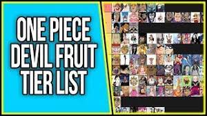 One Piece Devil Fruits Tier List Youtube