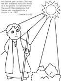 Samuel anoints david coloring page. Hannah Samuel Coloring Pages