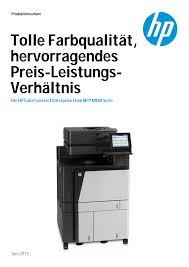 Connectivity usb network parallel 1: Https Printego De Mediafiles Pdf Kopierer Hp Hp 20color 20laserjet 20enterprise 20flow 20mfp 20m880 Datenblatt Pdf