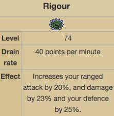 It boosts ranged attack by 20%, ranged strength by 23%, and defence by 25%. Rigour Augury In Game Suggestions Roat Pkz Forum