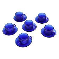 Free delivery and returns on ebay plus items for plus members. Buy Iveo Glass Pride Coffee Cup Saucer Set Blue Online At Best Price Bigbasket