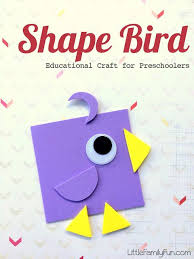 Bird Crafts For Kids Shape Bird Educational Craft Bird Crafts Preschool Preschool Crafts Educational Crafts