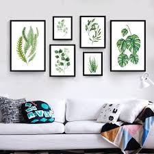 Lukisan kayu + jam siluet. Modern Canvas Art Print Poster Kanvas Lukisan Minyak Dengan Angka Hijau Daun Cetak Gambar Dind Cuadros Para Sala Moderna Cuadros Para Decorar Pinturas De Pared