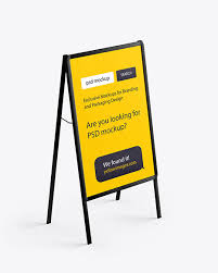 Download Glossy Metallic Stand Mockup In Outdoor Advertising Mockups On Yellow Images Object Mockups Yellowimages Mockups