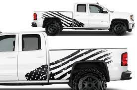 Bald eagle usa american flag sticker car truck window decal gun safe cooler yeti. Gmc Sierra 2014 2017 Custom Vinyl Decal Wrap Kit Patriot Factory Crafts