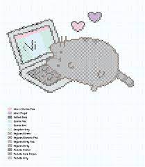 Kids can use graph paper to design their own patterns or they can check out one of the free beginner cross stitch patterns on my website. Pusheen Computer Counted Cross Stitch Pattern