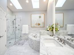 Monochromatic bathroom design ideas are usually stunning, just like this grey one. Bathroom Remodel Linly Designs