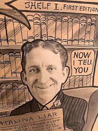 Antique California Political Cartoon Willard Cundiff 1910 Frank V Rider  Catalina