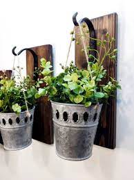 galvanize planters hanging wall galvanized etsy planter artificial flowers mounted basket