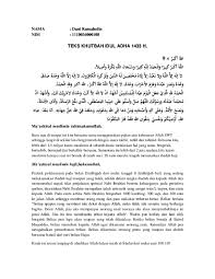 Saat ini umat islam di seluruh dunia sedang bersuka cita sebab hari raya idul adha telah di depan mata. Khutbah Idul Adha Singkat Nusagates