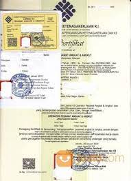 0812 8977 1204 / 081 777 2100 email : Kepengurusan Izin Sia Alat Dan Sio Surat Ijin Operator Forklift Depnaker Bekasi Jualo
