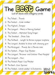 Mind Sparks The Best Game A Team Builder School Team Building Team Building Games Team Building Activities