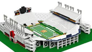 College Football Replica Stadiums Built Out Of Legos Photos Lego Sports Football Stadiums Lego Football