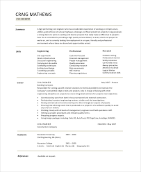 Make decisions within established guidelines and provide, under supervision. Free 7 Sample Engineering Cv Templates In Pdf Ms Word