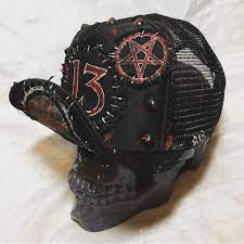 13 Penta Flip Hats By Chad Cherry Chadcherryclothing Horror Clothes Goth Punk Outfits Metal Clothing