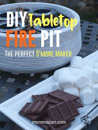 Easily create your own diy tabletop fire pit for the perfect romantic addition to your wedding decor or s'mores bar. Diy Outdoor Tabletop Fire Pit S More Maker Momma Can