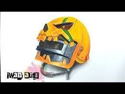 Drawing Pubg Helmet Halloween Skin Youtube Drawings Helmet Halloween