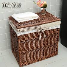 المتضخم قصب تشكل مع غطاء سلة أو تلقي الملابس القذرة سلة درج التخزين بن ايكيا Cane Bag Cane Handlebasket Tree Aliexpress